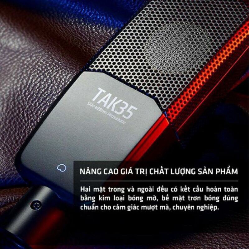 [CHÍNH HÃNG] Micro thu âm Takstar TAK35 thu âm chuyên nghiệp, hát karaoke tại nhà, livestream fb, bán hàng online