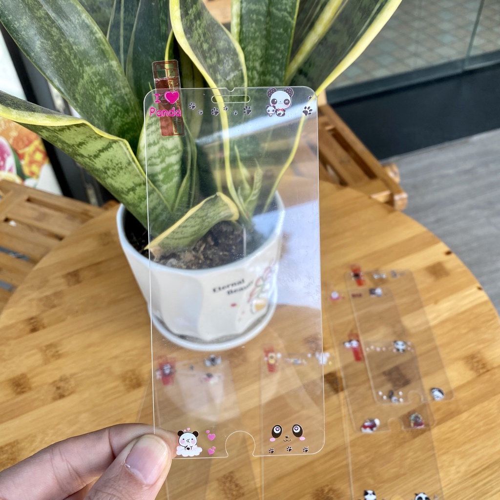 Kính cường lực in hình nhân vật hoạt hình dễ thương Iphone 7 plus / 8 plus / 6 plus / 6s plus / 5 5s  trong suốt