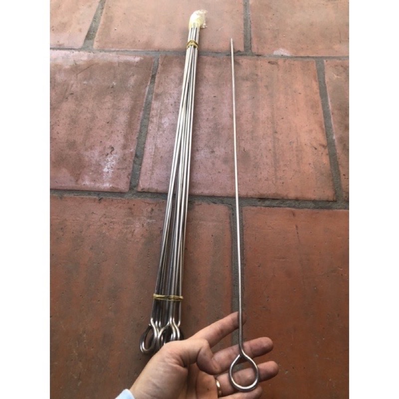 Xiên nướng thịt INOX dài 20-30-40-50-60cm-70cm