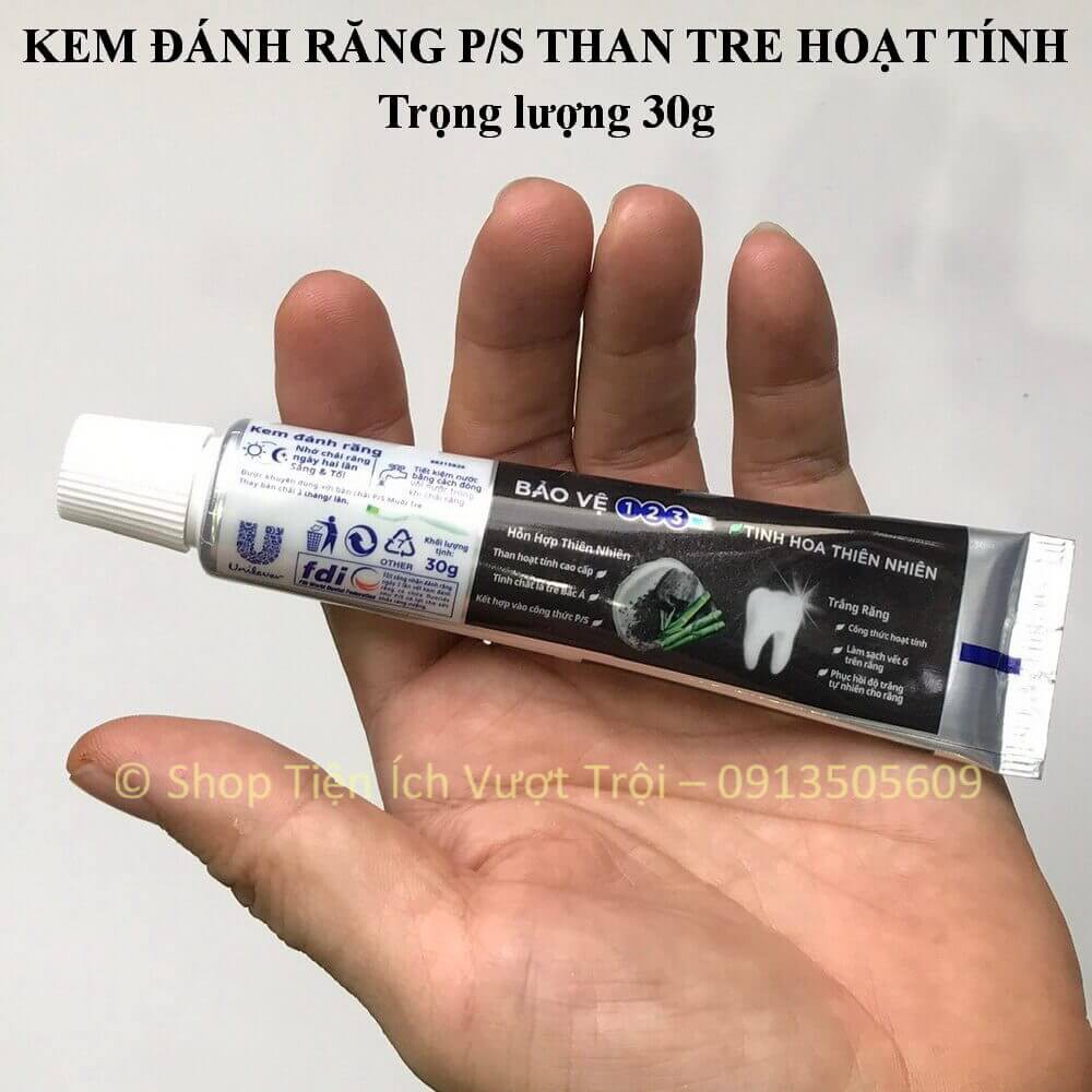 Kem đánh răng tinh hoa thiên nhiên P/S hấp thụ mùi, làm sạch các vết ố, thơm mát tự nhiên, kháng khuẩn-Tiện Ích Vượt Tr