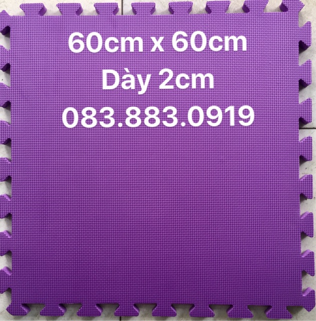 01 thảm xốp 60x60cm Dày 1,8cm-2cm