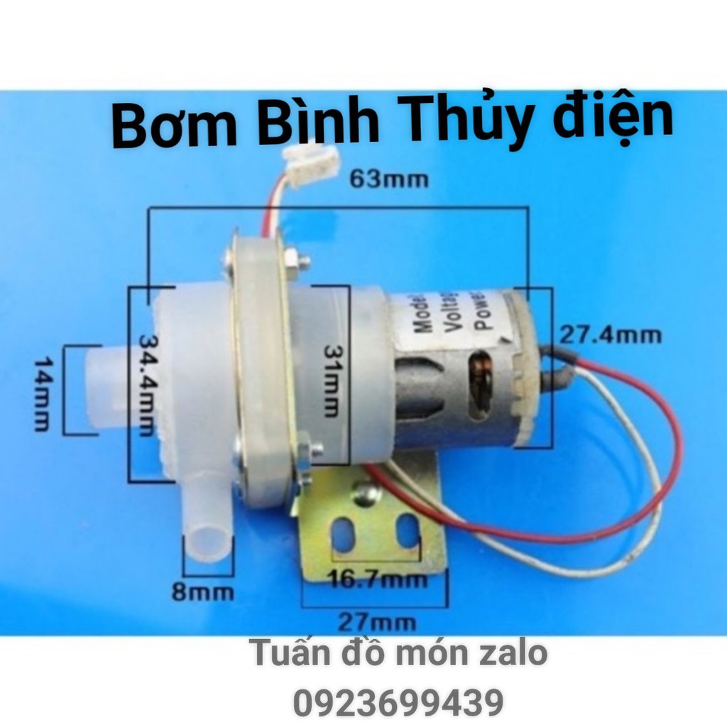 Động Cơ Bơm Nước Mini Bình Thủy Điện [tháo máy chính hãng]