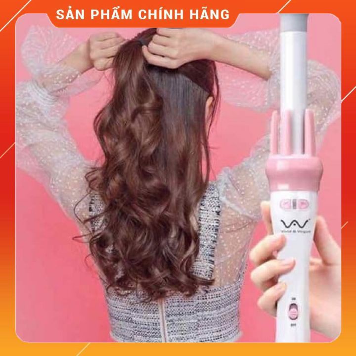 [ HÀNG CHUẨN ] MÁY LÀM TÓC UỐN XOĂN XOAY TỰ ĐỘNG 360 VIVID & VOGUE HÀN QUỐC [FREESHIP]