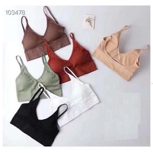 Áo bra nữ hở lưng chữ hai dây len tăm lót chíp nữ freesize - MACboutique