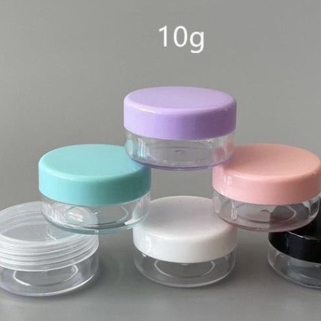 Hũ Triết Nhưa Đựng Mỹ Phẩm 5g Và 10g Hộp Nhựa Xinh Đủ Các Màu Nắp.
