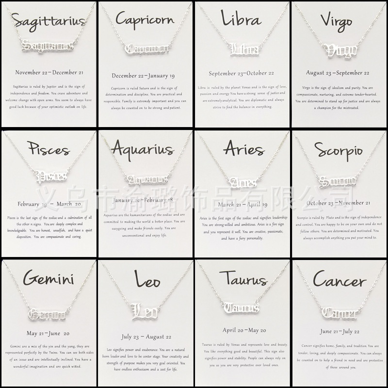 Vòng cổ Mặt Hình 12 Cung Hoàng Đạo