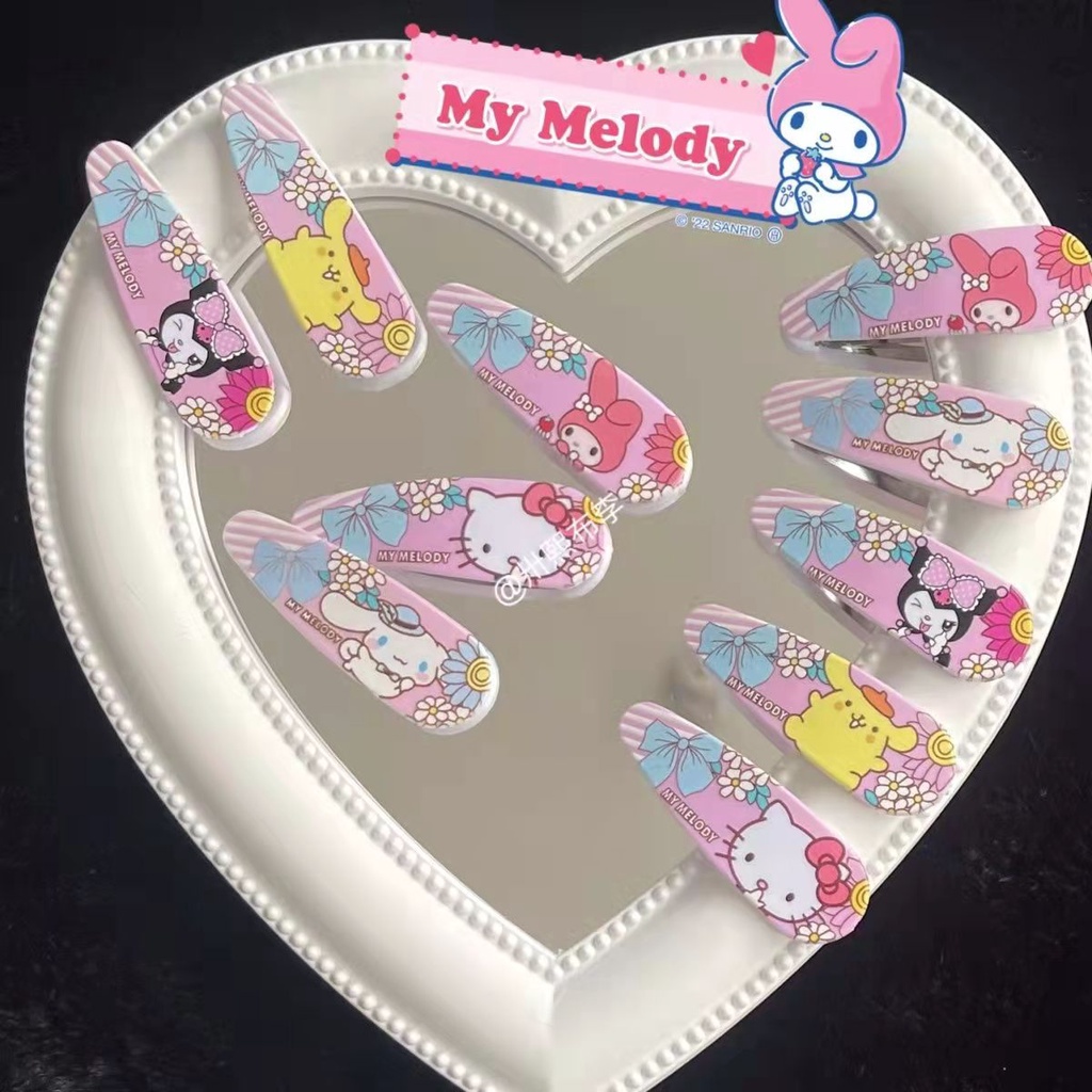 Kẹp Tóc Hình Mèo Hello Kitty Dễ Thương Cho Bé Gái