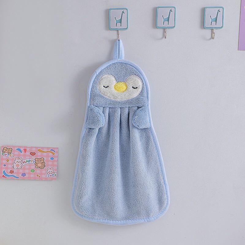 Khăn Lau Tay Treo Tường Hình Chim Cánh Cụt Dễ Thương