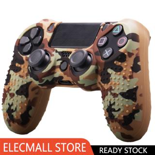 Camouflage Soft  Silicone Case Skin Grip Cover for  4 PS4 Controller