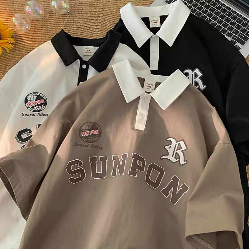 Áo Thun Form Rộng tay Lỡ Cổ POLO SUNPON Siêu Hot  - ĐĂNG QUANG FASHION