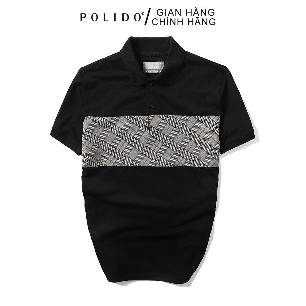 Áo Polo Nam CEFFYLO Phối Ngực Dệt Kim Phong Cách Tối Giản Không Ngại Bong Tróc - POLIDO MALL