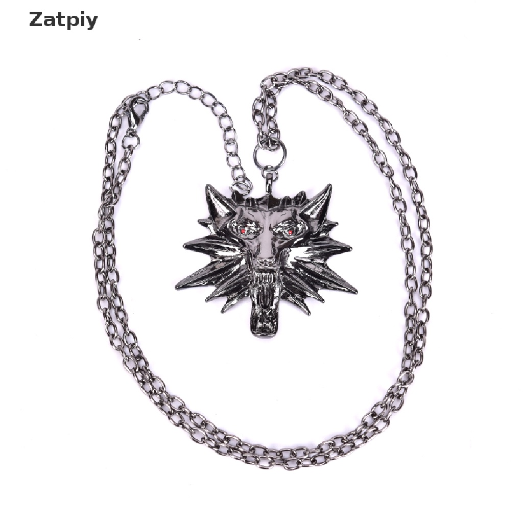 Zatpiy The Witcher 3 III Wild Hunt Wolf Medallion - Geralt of Rivia's Necklace VN