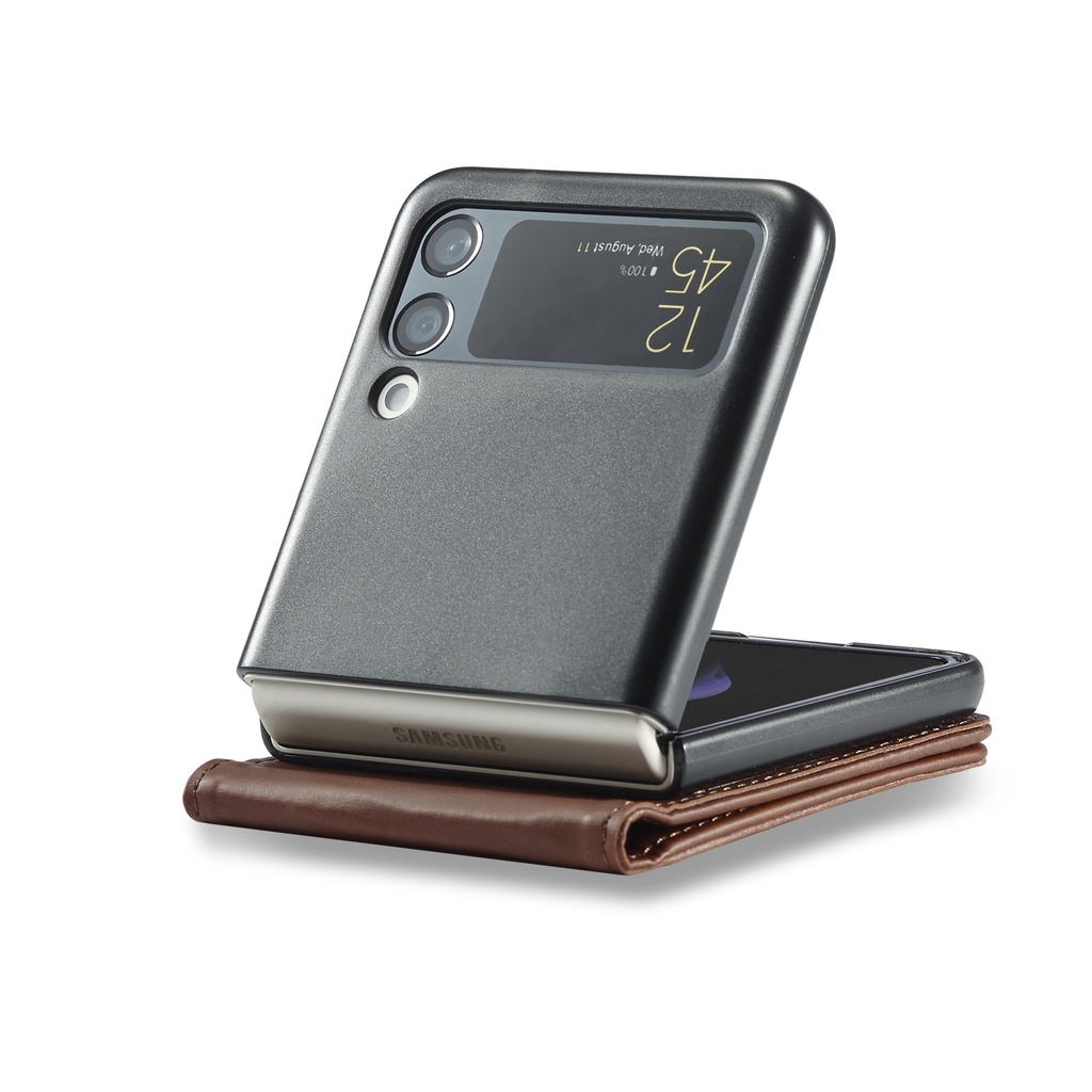 Case for Samsung Galaxy Z Flip 3 5G Ốp Bao Da Điện Thoại Thời Trang Cho