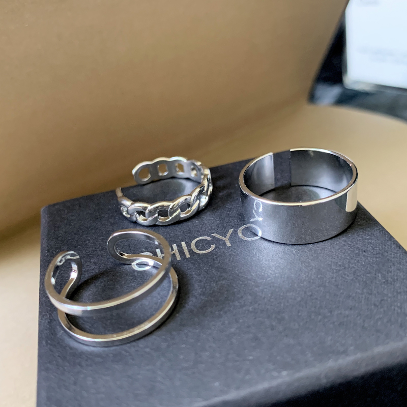 Nhẫn titan đeo khớp ngón tay thời trang đơn giản cá tính