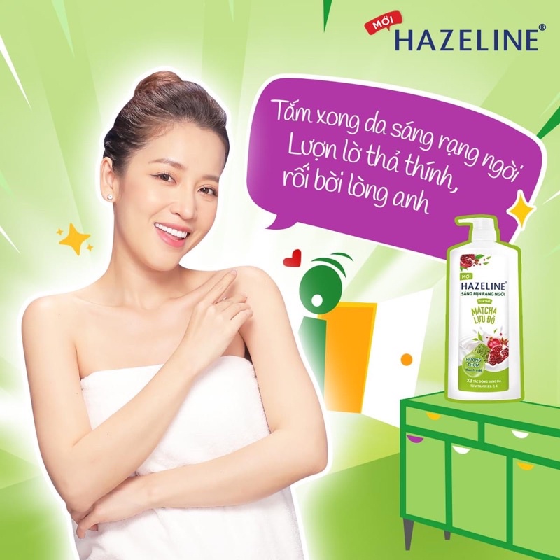 Sữa tắm dưỡng da Hazeline chai 1Kg kèm Hộp giấy