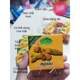 Bánh Xà Phòng Nghệ JAM Thái Lan (Mỗi bánh 70g)