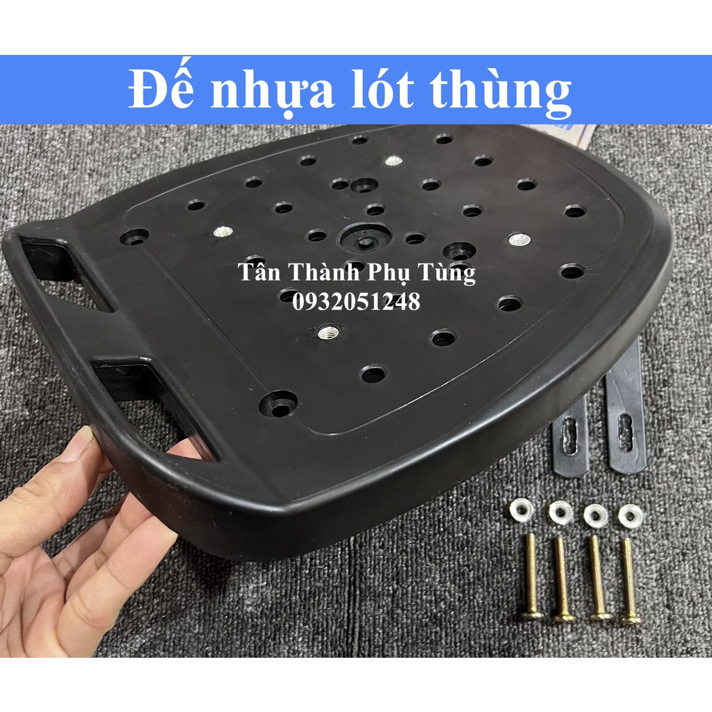 Đế nhựa lót thùng gắn cảng givi kèm bass ốc