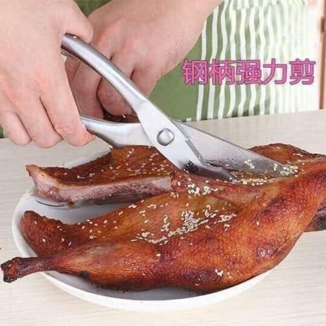 Kéo cắt gà inox có khóa an toàn nhật bản MH