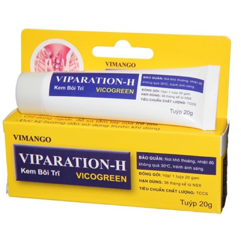 Kem bôi trĩ – VIMANGO VIPARATION-H Vicogreen