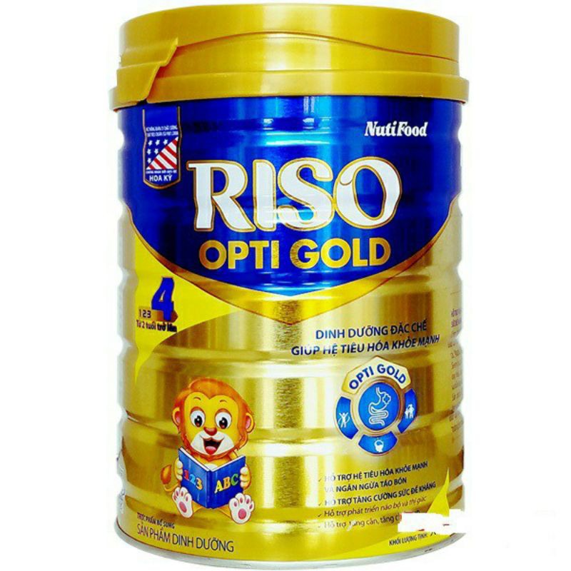 THANH LÝ SỮA  RISO OPTI GOLD 4 /900G