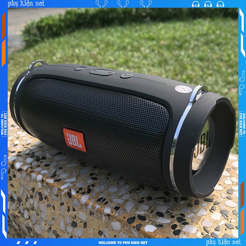 Loa Bluetooth JBL Charge 4+ Mini bass tốt khoẻ - có dây đeo hàng cao cấp