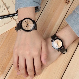 đồng hồ đôi nam nữ Unisex dây da QUARTZ