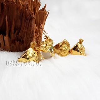 Nhẫn nam kiểu đầu lâu, đầu rắn.