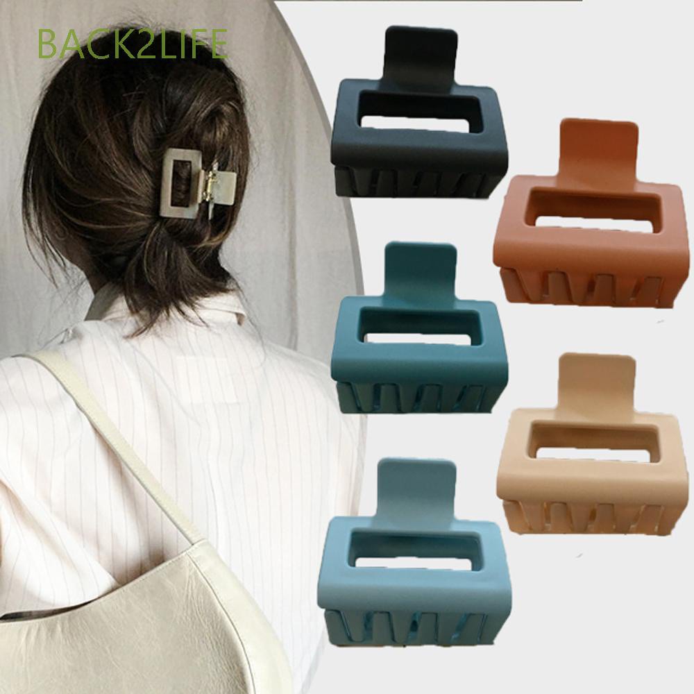 Kẹp Tóc Càng Cua Bằng Nhựa Nhiều Màu Thời Trang Thanh Lịch Cho Nữ