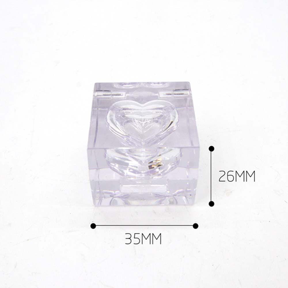 Set 5 Hộp Nhựa Rỗng Hình Vuông Đựng Son kem / Phấn Mắt Tiện Dụng