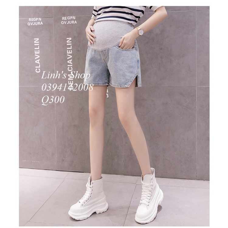 Quần Jean Đùi Bầu Xinh Trẻ Trung Năng Động Q0300