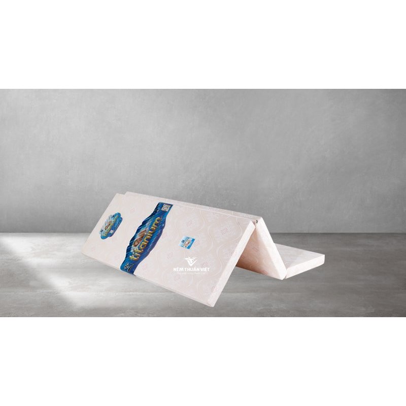 Nệm Cao Su Gấp 3 Kim Cương Bông TITANIUM