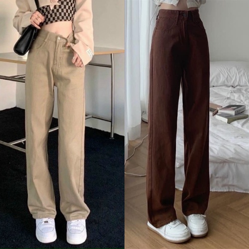 Quần jeans ống rộng nâu hot CEN FASHION