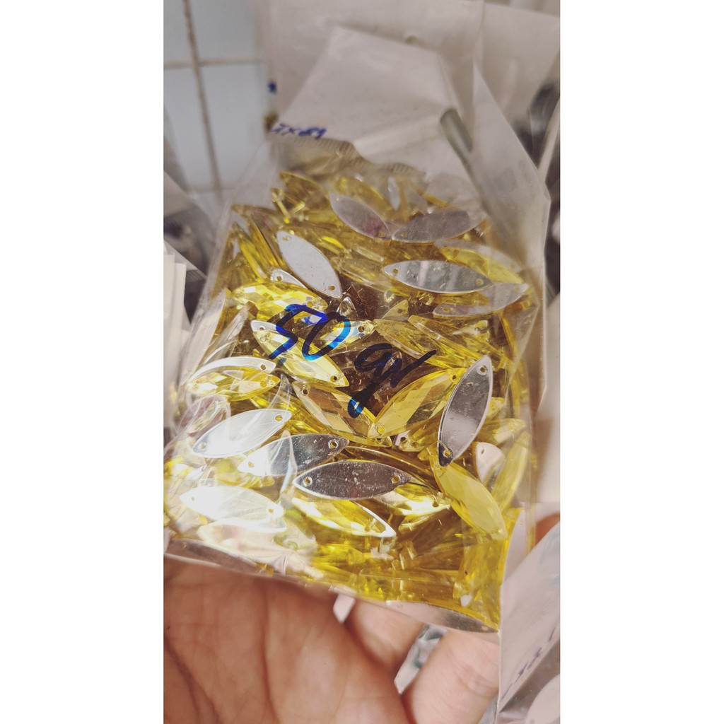 Đá kết size 7x 21mm giá rẻ gói 50gr