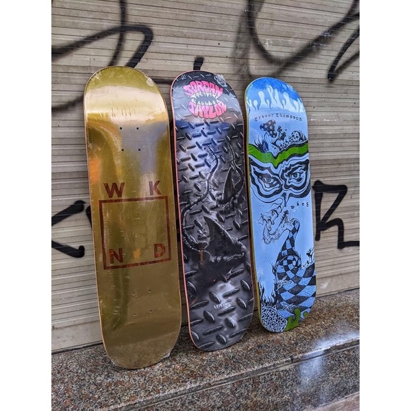 Mặt Ván Trượt Skateboard Cao Cấp Mỹ - WKND TEAM GOLD PLATED LOGO DECK