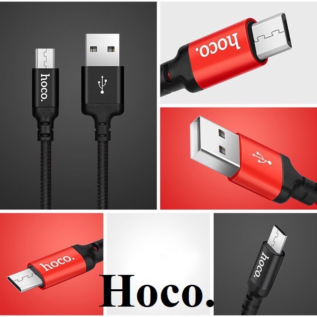 Cáp sạc nhanh Hoco X14 Micro Usb / Type C dây dù siêu bên chính hãng FREE SHIP