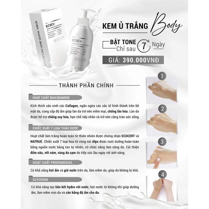 Kem Ủ Trắng Da Body B2BDR | BigBuy360 - bigbuy360.vn