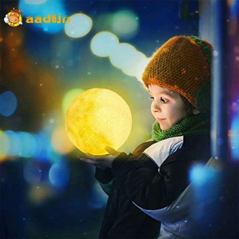 Đèn ngủ mặt trăng Moon Light 3D cảm ứng 7 màu [ đẹp mê mẩn ]