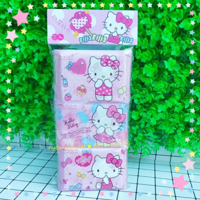 Khăn giấy bỏ túi Hello Kitty