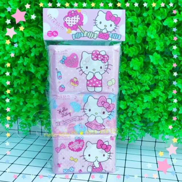 KHĂN GIẤY BỎ TÚI HELLO KITTY