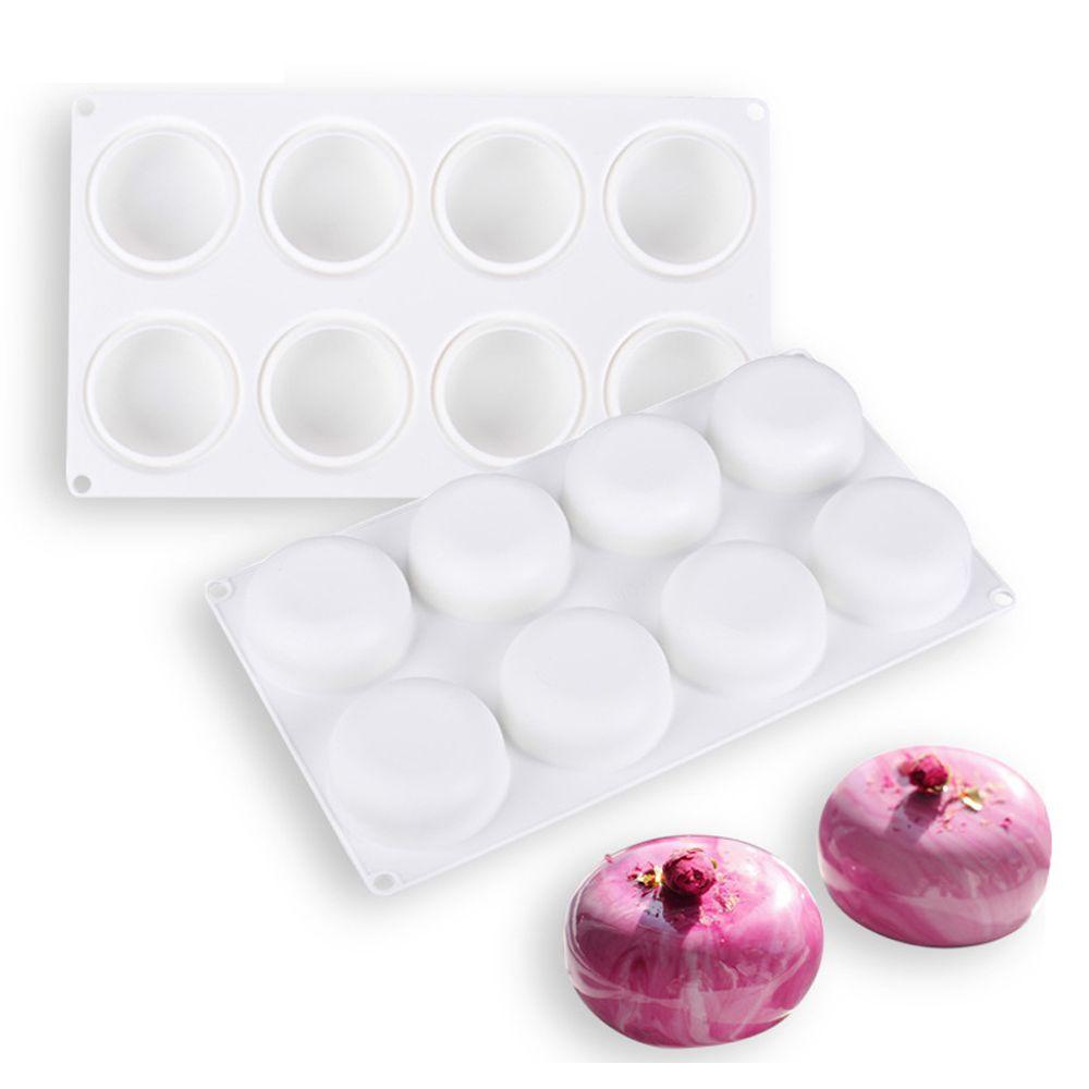 Khuôn Tròn Dẹt Làm Bánh Tráng Miệng / Bánh Mousse / Kem / Pudding Đa Ứng Dụng