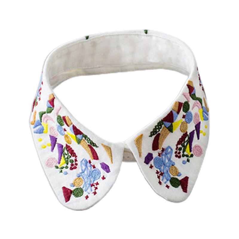 Cổ áo sơ mi giả thêu họa tiết nhiều màu sắc phong cách dân tộc cổ điển dành cho nữ
 | BigBuy360 - bigbuy360.vn