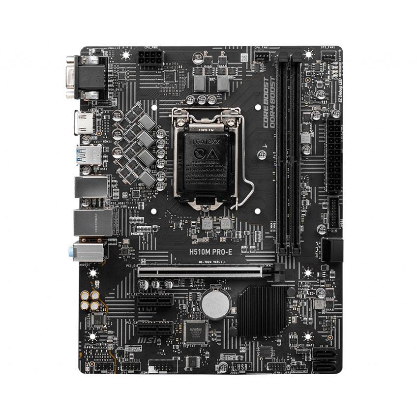 Bo mạch chủ Mainboard MSI H510 PRO-E (LGA 1200 - Mirco-ATX From Factor - DDR4) -BH 36T