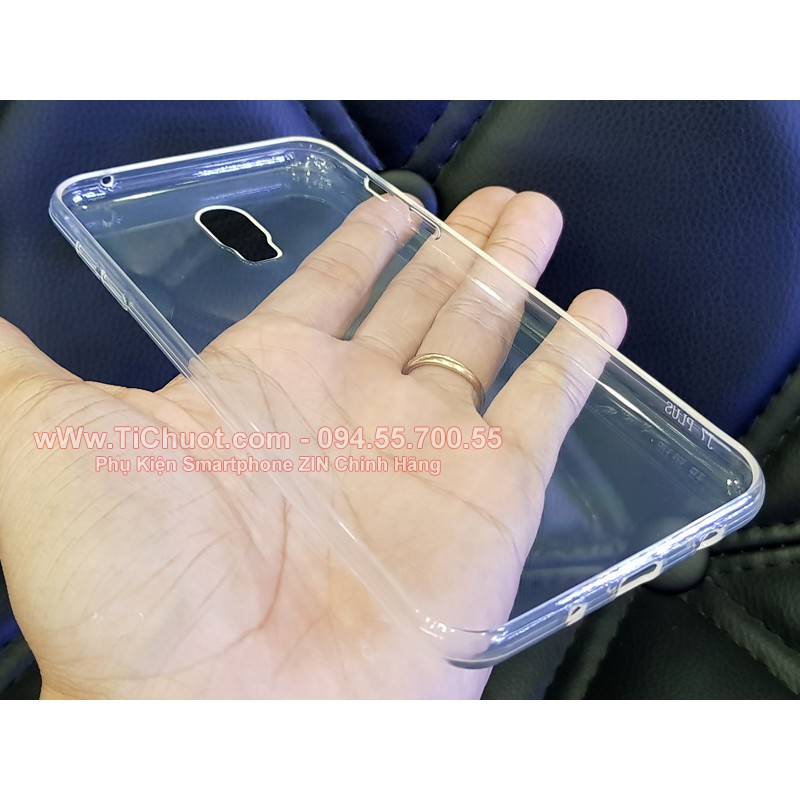 Ốp lưng Samsung J7 Plus (C8) Silicon Loại Tốt Dẻo trong suốt