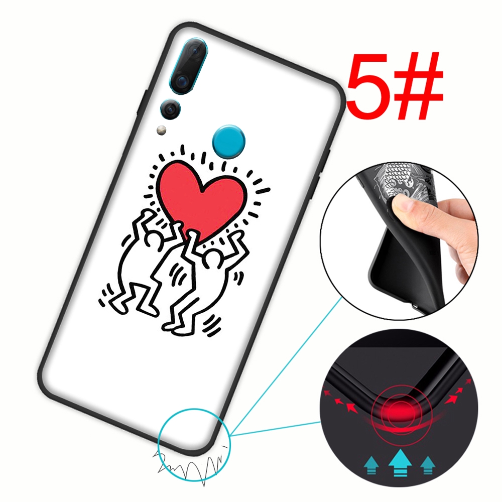 Ốp Lưng Silicone Cho Huawei P20 Pro Lite P Smart Z Plus 2018 2019 534yx Keith Haring