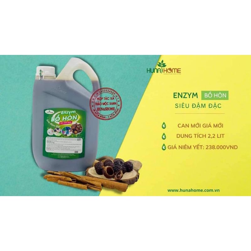 Nước rửa bát ENZYM BỒ HÒN 2,2 lít