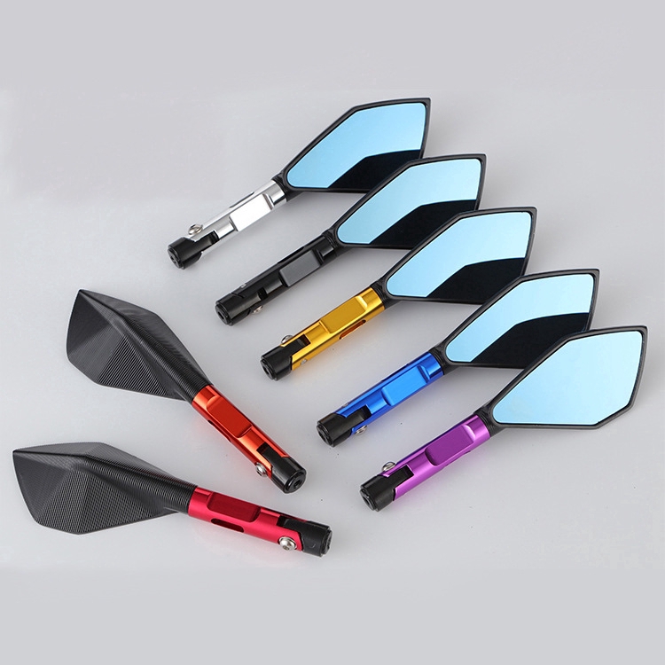Motorcycle Rearview Mirror Modified Aluminum Rearview Mirror Rear view Mirror 21cm Length Fit 8mm 10mm 5 color