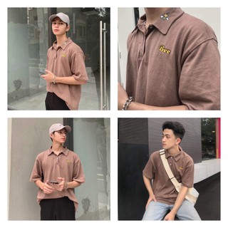 Áo thun unisex t-shirt cổ trụ freesize 65kg