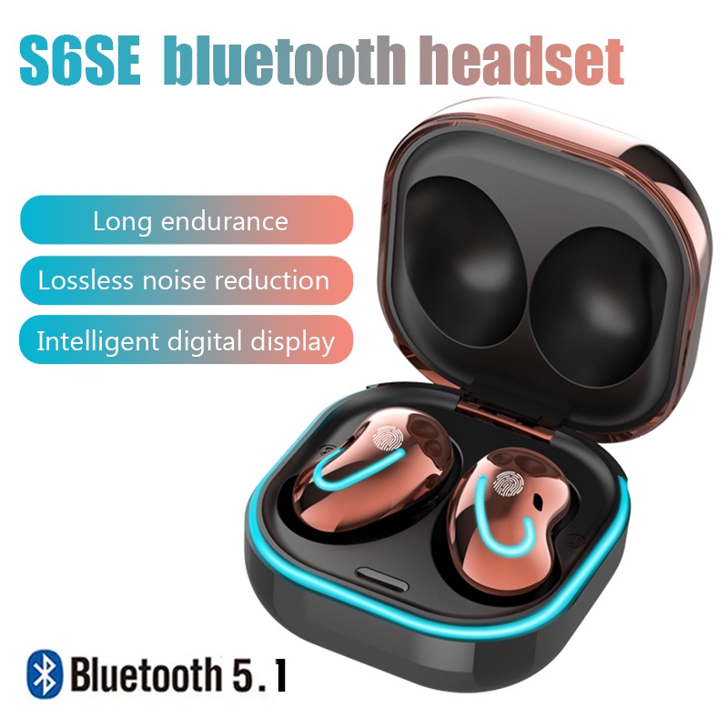 Tai Nghe Nhét Tai Bluetooth S6 SE Âm Thanh Nổi HiFi Chống Nước Có Mic Có Thể Điều Chỉnh Cho iphone Xiaomi Huawei