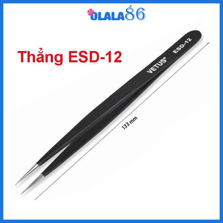 Nhíp gắp lông tổ yến, kẹp lông mi, kẹp linh kiện mũi nhọn, mũi cong chuyên dụng Olala 86