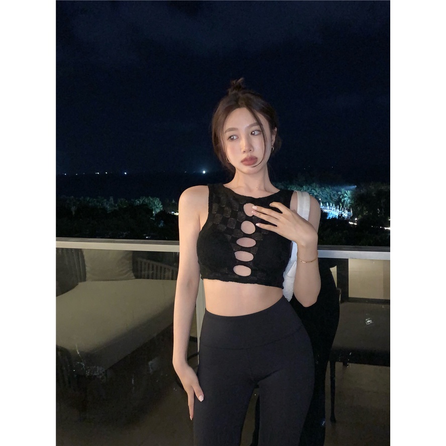 Áo Hai Dây Dệt Kim Kiểu Hàn Quốc Dễ Phối Đồ Cho Nữ